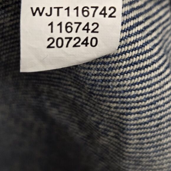 J Jill Denim Chambray Utility Jacket Button Up Raw Hem S Petite Closet Staple - Picture 4 of 9